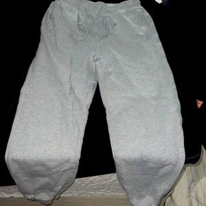 light grey sweatpants